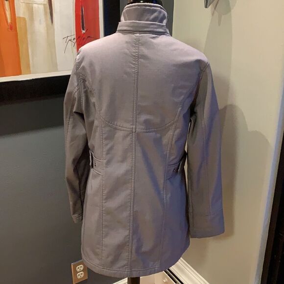 Free Country heather gray faux fur lined Moyen zip jacket, medium - Picture 4 of 9